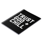 神を信頼するイエスおもしろい信仰キリスト ノートブック (左側)