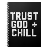 神を信頼するイエスおもしろい信仰キリスト ノートブック (正面)