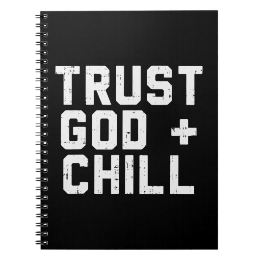神を信頼するイエスおもしろい信仰キリスト ノートブック (正面)