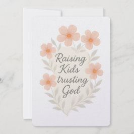 神を信頼する子供を育てる水のカラーアート シーズンカード