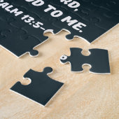 神を信頼する詩篇13:5-6聖書の聖句クリスチャン ジグソーパズル (側面)