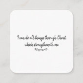 神を信頼する エンクロージャーカード (裏面)