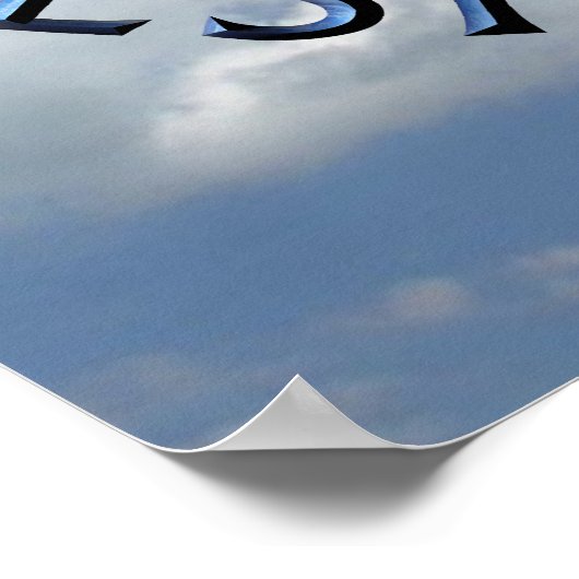 神を信頼する ポスター (角)