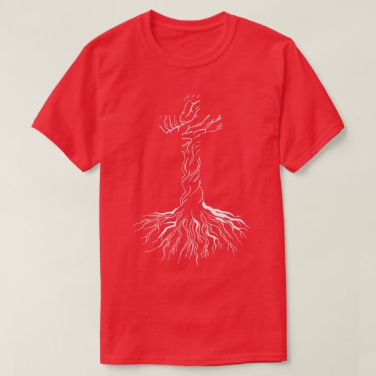 神を十字架で渡る Tシャツ (デザイン正面)