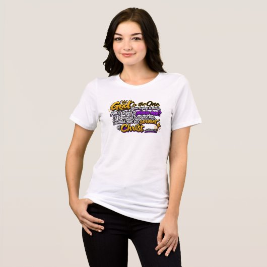 神を喜ばせる トライブレンドTシャツ (正面全面)