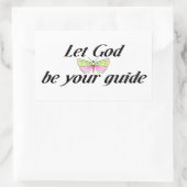 神を導きなさい 長方形シール (バッグ)