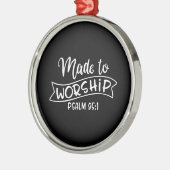 神を崇拝するように作られドーピングる メタルオーナメント (左)