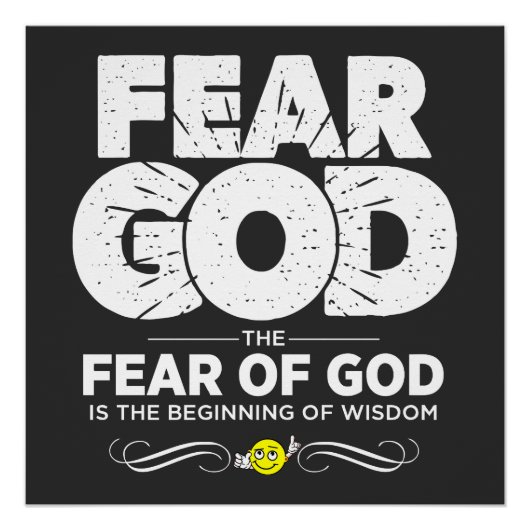 神を恐れる ポスター (正面)