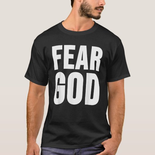 神を恐れる Tシャツ (正面)