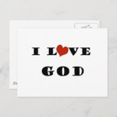 神を愛している ポストカード (正面/裏面)