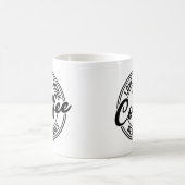 神を愛しコーヒーを飲み本を読む コーヒーマグカップ (中央)
