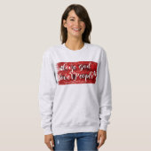 神を愛し人を愛し スウェットシャツ (正面フル)