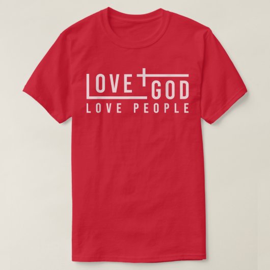神を愛し人を愛し Tシャツ (デザイン正面)