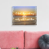 神を求める朝の聖書の詩 キャンバスプリント (インサイチュ (リビング))