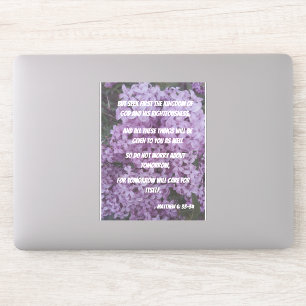 神を求め、聖書の詩を大きく心配してはいけない シール