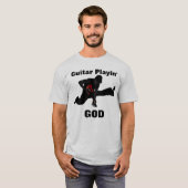神を演じるギター Tシャツ (正面フル)