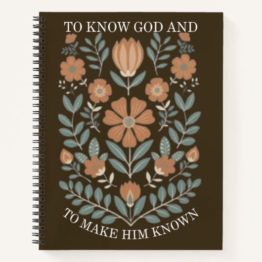 神を知り知らせる ノートブック (正面)