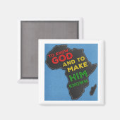 神を知り、アフリカを倒した者として知らせる マグネット (正面/裏面)