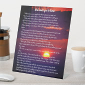 神を知ること 台座サイン (インサイチュ)