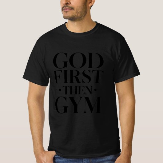 神を第一にすればすべてうまくいく Tシャツ (正面)