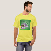 神を花に乗せて行感動的け Tシャツ (正面フル)