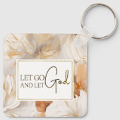 神を解放するキリスト教の感動的引用文 キーホルダー (裏面)