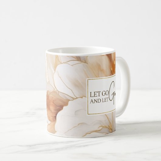 神を解放するキリスト教の感動的引用文 コーヒーマグカップ (正面右)