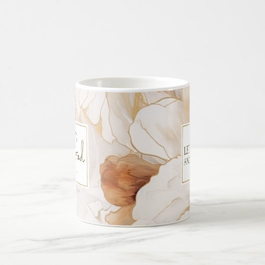 神を解放するキリスト教の感動的引用文 コーヒーマグカップ (中央)