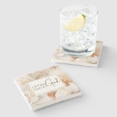 神を解放するキリスト教の感動的引用文 ストーンコースター (横)