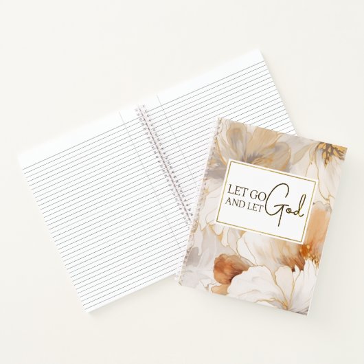 神を解放するキリスト教の感動的引用文 ノートブック (内部)