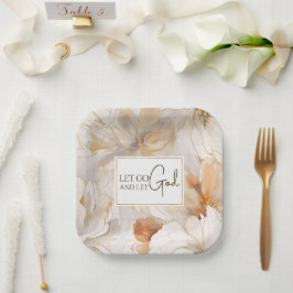 神を解放するキリスト教の感動的引用文 ペーパープレート