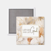 神を解放するキリスト教の感動的引用文 マグネット (正面/裏面)