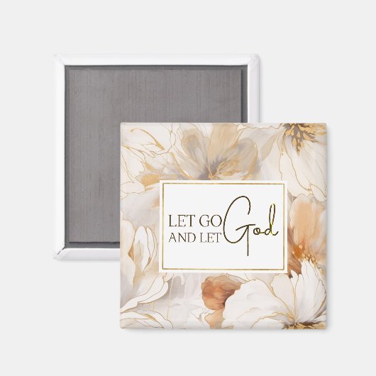 神を解放するキリスト教の感動的引用文 マグネット (正面/裏面)