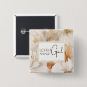 神を解放するキリスト教の感動的引用文 缶バッジ (正面&裏面)