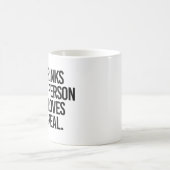 神を証明する者への自由な飲み物実在 コーヒーマグカップ (中央)