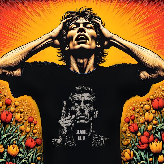 神を責める Tシャツ