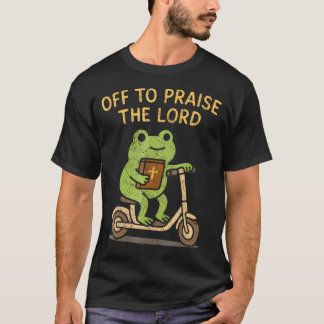 神を賛美するカエル Tシャツ