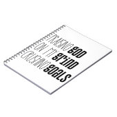 神を賛美するグラインドノートゴール ノートブック (左側)