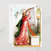 神を賛美するダビデのポストカード ポストカード (正面/裏面)