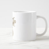 神を賛美する信仰にインスパイアされた  ジャンボコーヒーマグカップ (右)