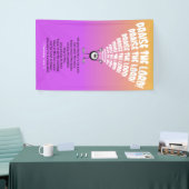 神を賛美する絵文字 横断幕 (トレードショー)