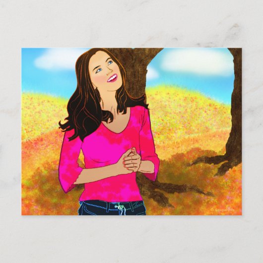 神を賛美する23 ポストカード (正面)