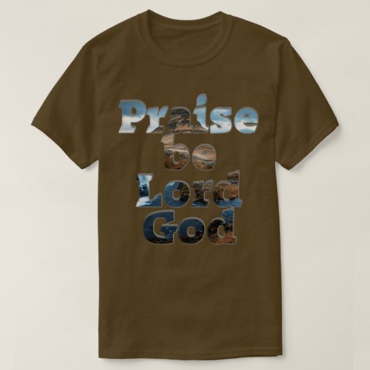 神を賛美する Tシャツ (デザイン正面)