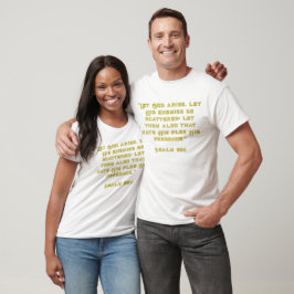神を起こさせ詩篇68:1 Tシャツ