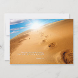 神を通してすべてのことができます ポストカード インスピレーション