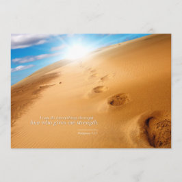 神を通してすべてのことができます ポストカード インスピレーション