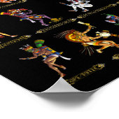 神アステカ々 ポスター (角)