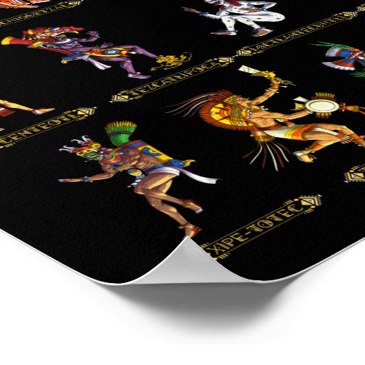 神アステカ々 ポスター (角)