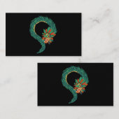 神アステカケツァルコアトル蛇ドラゴンインカマヤシヴィ 名刺 (正面/裏面)