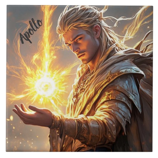 神アポロ太陽と光の祭壇 タイル (正面)